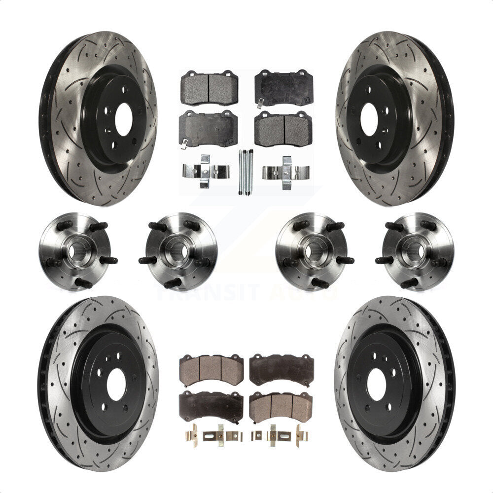 [Avant + Arrière] Kit d'ensemble roulement de roue et moyeu pour 2014 Chevrolet Camaro ZL1 KBB-114574 par Transit Auto