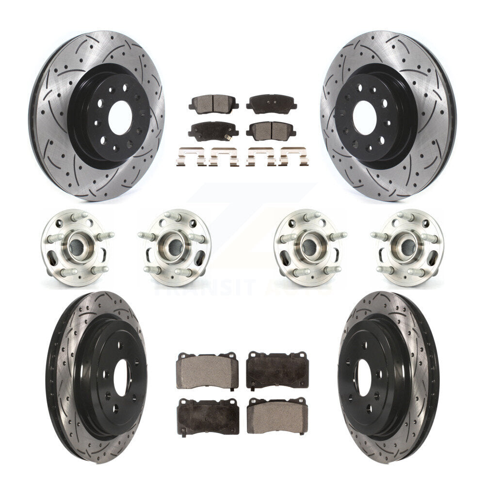 [Avant + Arrière] Kit d'ensemble roulement de roue et moyeu pour Cadillac CTS avec 18" Factory Wheels KBB-114577