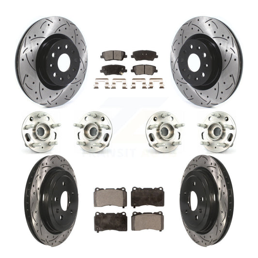 [Avant + Arrière] Kit d'ensemble roulement de roue et moyeu pour Cadillac CTS avec 18" Factory Wheels KBB-114577