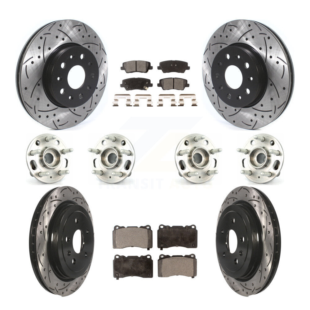 [Avant + Arrière] Kit d'ensemble roulement de roue et moyeu pour Cadillac CTS avec 17" Factory Wheels KBB-114578