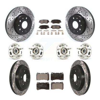 [Avant + Arrière] Kit d'ensemble roulement de roue et moyeu pour Cadillac CTS avec 17" Factory Wheels KBB-114578