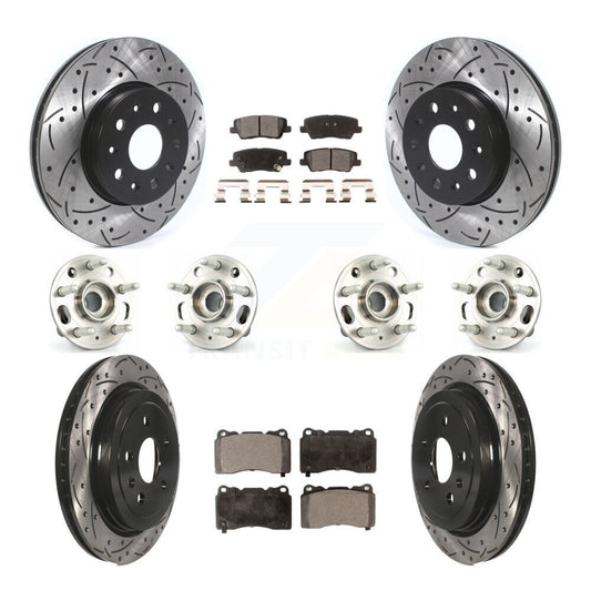 [Avant + Arrière] Kit d'ensemble roulement de roue et moyeu pour Cadillac CTS avec 17" Factory Wheels KBB-114578