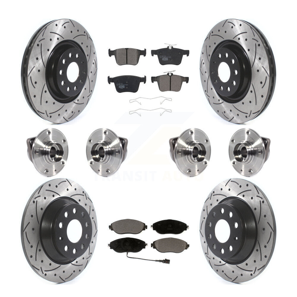 [Avant + Arrière] Kit d'ensemble roulement de roue et moyeu pour Volkswagen Tiguan KBB-114579