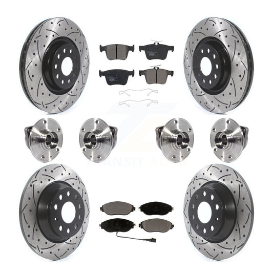 [Avant + Arrière] Kit d'ensemble roulement de roue et moyeu pour Volkswagen Tiguan KBB-114579