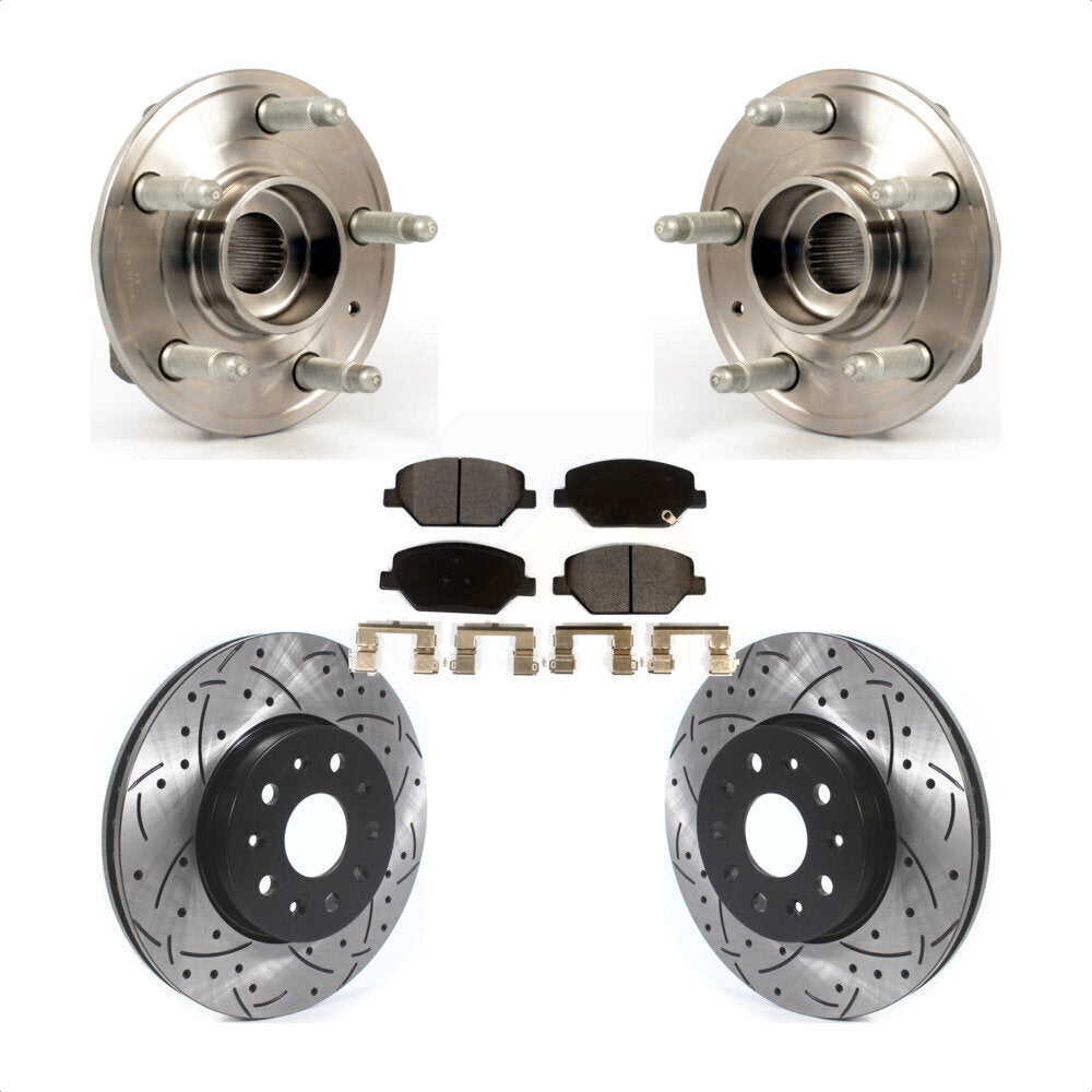 [Avant] Kit d'ensemble roulement de roue et moyeu pour 2016 Chevrolet Camaro LT avec 3.6L 2.0L sans Brembo Calipers KBB-114589 par Transit Auto