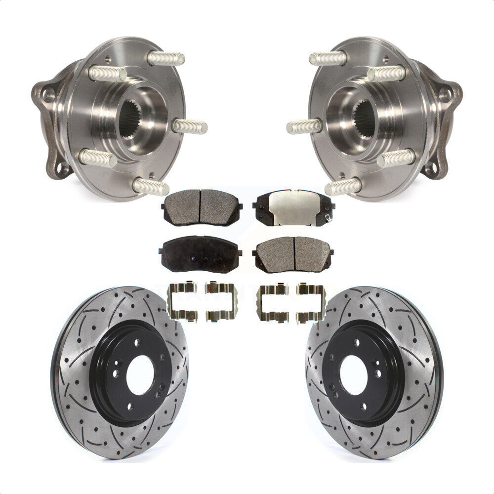[Avant] Kit d'ensemble roulement de roue et moyeu pour 2015 Hyundai Sonata GAS engine Manual Parking KBB-114595 par Transit Auto