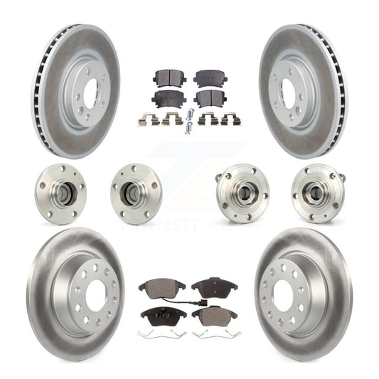 [Avant + Arrière] Kit d'ensemble roulement de roue et moyeu pour Volkswagen CC avec 340mm Diameter Rotor KBB-114609