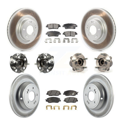 [Avant + Arrière] Kit d'ensemble roulement de roue et moyeu pour 2012 Hyundai Genesis 3.8L KBB-114617