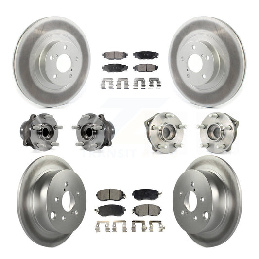 [Avant + Arrière] Kit d'ensemble roulement de roue et moyeu pour 2013 Subaru XV Crosstrek avec 292mm Diameter Rotor KBB-114620