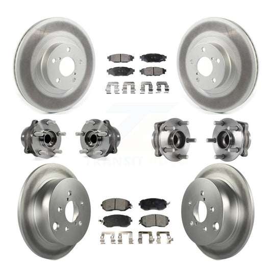 [Avant + Arrière] Kit d'ensemble roulement de roue et moyeu pour Subaru Forester Crosstrek XV avec 292mm Diameter Rotor KBB-114621