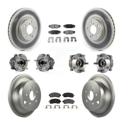 [Avant + Arrière] Kit d'ensemble roulement de roue et moyeu pour 2017-2019 Subaru Impreza avec 276mm Diameter Rotor KBB-114623