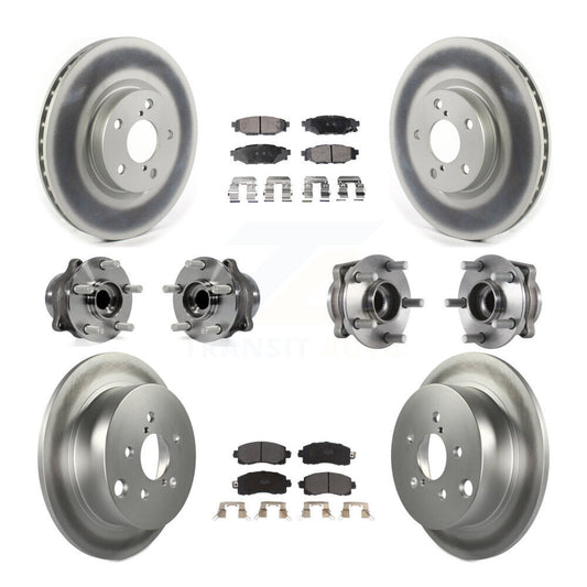 [Avant + Arrière] Kit d'ensemble roulement de roue et moyeu pour 2017-2019 Subaru Impreza avec 276mm Diameter Rotor KBB-114623