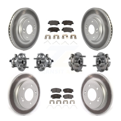 [Avant + Arrière] Kit d'ensemble roulement de roue et moyeu pour Hyundai Elantra 1.6L KBB-114625