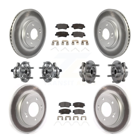[Avant + Arrière] Kit d'ensemble roulement de roue et moyeu pour Hyundai Elantra 1.6L KBB-114625