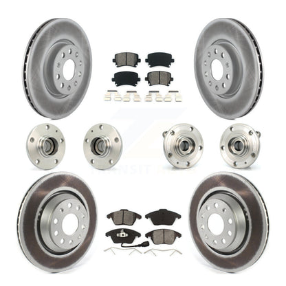 [Avant + Arrière] Kit d'ensemble roulement de roue et moyeu pour 2009-2010 Volkswagen Passat CC FWD avec 312mm Diameter Rotor KBB-114665