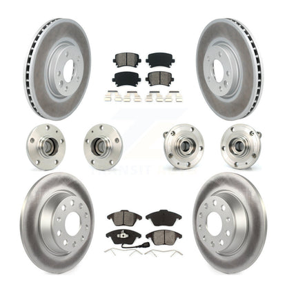 [Avant + Arrière] Kit d'ensemble roulement de roue et moyeu pour Volkswagen CC avec 340mm Diameter Rotor KBB-114666