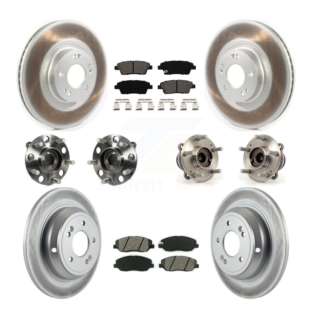 [Avant + Arrière] Kit d'ensemble roulement de roue et moyeu pour 2012 Hyundai Genesis 3.8L KBB-114674