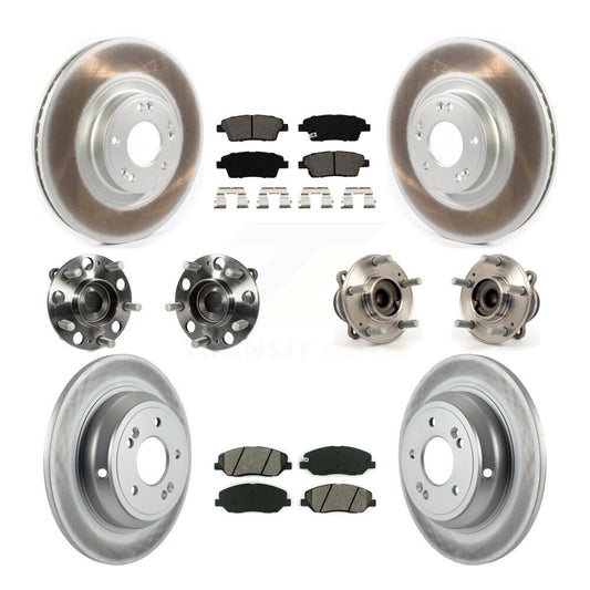 [Avant + Arrière] Kit d'ensemble roulement de roue et moyeu pour 2012 Hyundai Genesis 3.8L KBB-114674