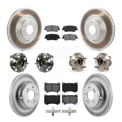 [Avant + Arrière] Kit d'ensemble roulement de roue et moyeu pour Hyundai Genesis 4.6L KBB-114675