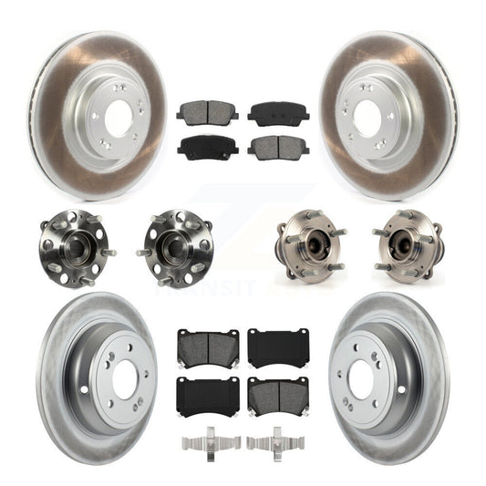 [Avant + Arrière] Kit d'ensemble roulement de roue et moyeu pour Hyundai Genesis 4.6L KBB-114675