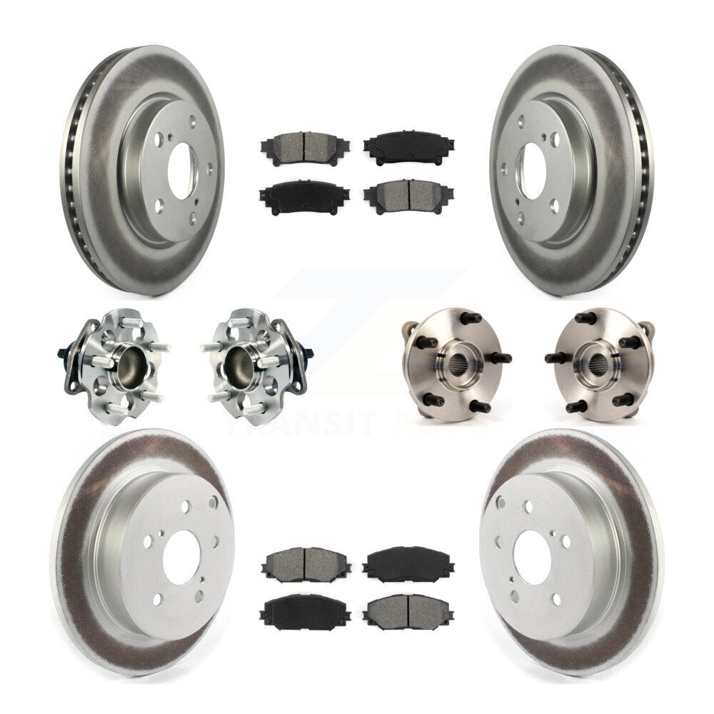[Avant + Arrière] Kit d'ensemble roulement de roue et moyeu pour 2012-2018 Toyota Prius V KBB-114678