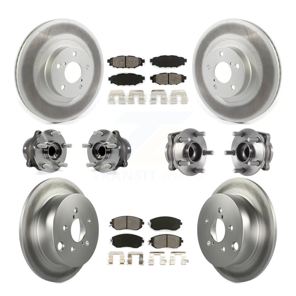 [Avant + Arrière] Kit d'ensemble roulement de roue et moyeu pour Subaru Forester Crosstrek XV avec 292mm Diameter Rotor KBB-114681