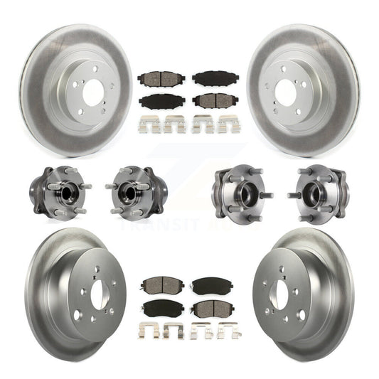 [Avant + Arrière] Kit d'ensemble roulement de roue et moyeu pour Subaru Forester Crosstrek XV avec 292mm Diameter Rotor KBB-114681