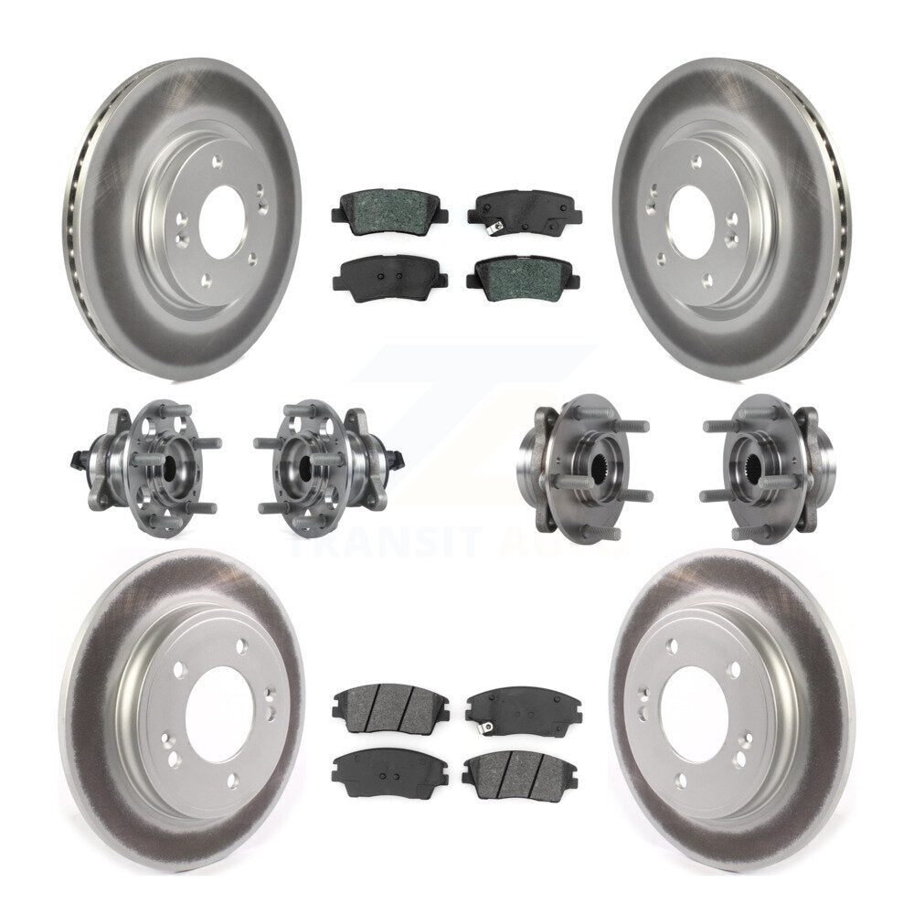 [Avant + Arrière] Kit d'ensemble roulement de roue et moyeu pour Hyundai Elantra 1.6L KBB-114683