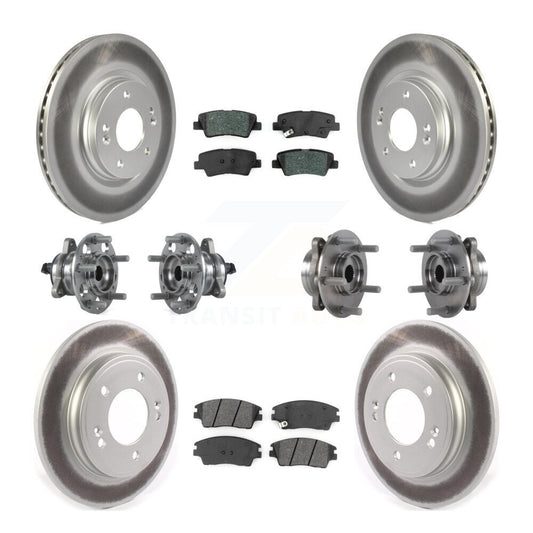 [Avant + Arrière] Kit d'ensemble roulement de roue et moyeu pour Hyundai Elantra 1.6L KBB-114683