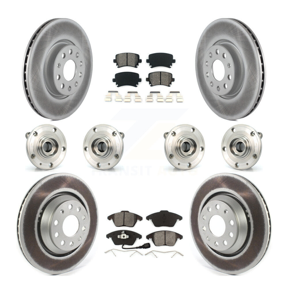 [Avant + Arrière] Kit d'ensemble roulement de roue et moyeu pour 2009-2010 Volkswagen Passat CC AWD avec 312mm Diameter Rotor KBB-114685