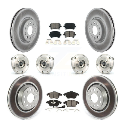 [Avant + Arrière] Kit d'ensemble roulement de roue et moyeu pour 2009-2010 Volkswagen Passat CC AWD avec 312mm Diameter Rotor KBB-114685