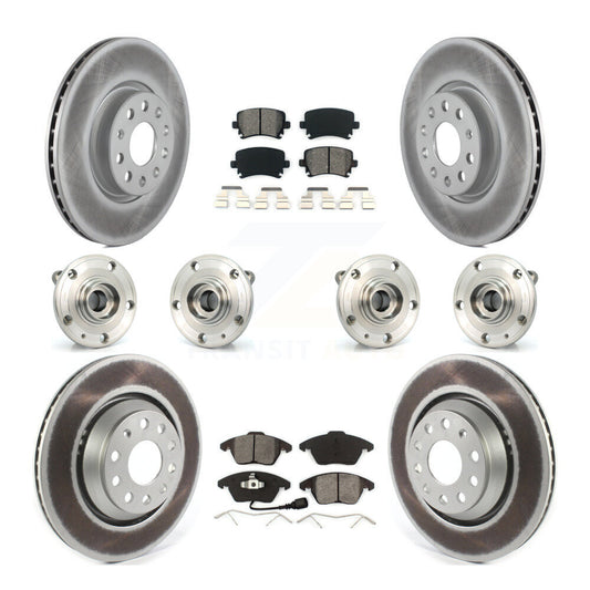 [Avant + Arrière] Kit d'ensemble roulement de roue et moyeu pour 2009-2010 Volkswagen Passat CC AWD avec 312mm Diameter Rotor KBB-114685