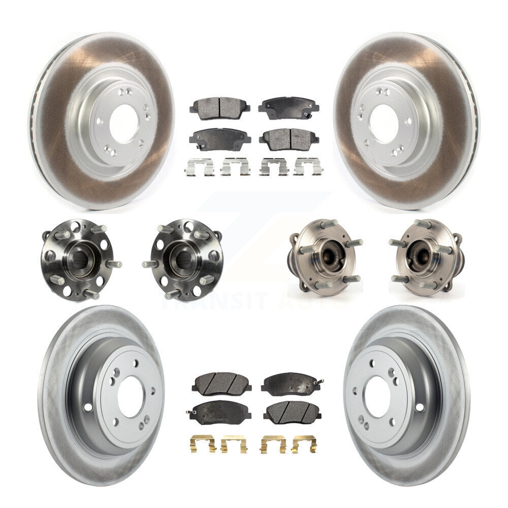 [Avant + Arrière] Kit d'ensemble roulement de roue et moyeu pour 2012 Hyundai Genesis 3.8L KBB-114730