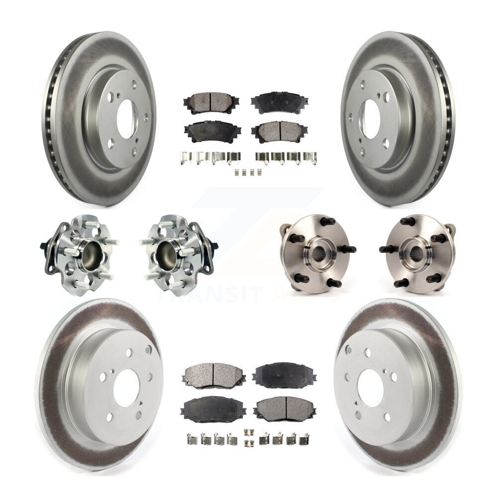 [Avant + Arrière] Kit d'ensemble roulement de roue et moyeu pour 2012-2018 Toyota Prius V KBB-114735