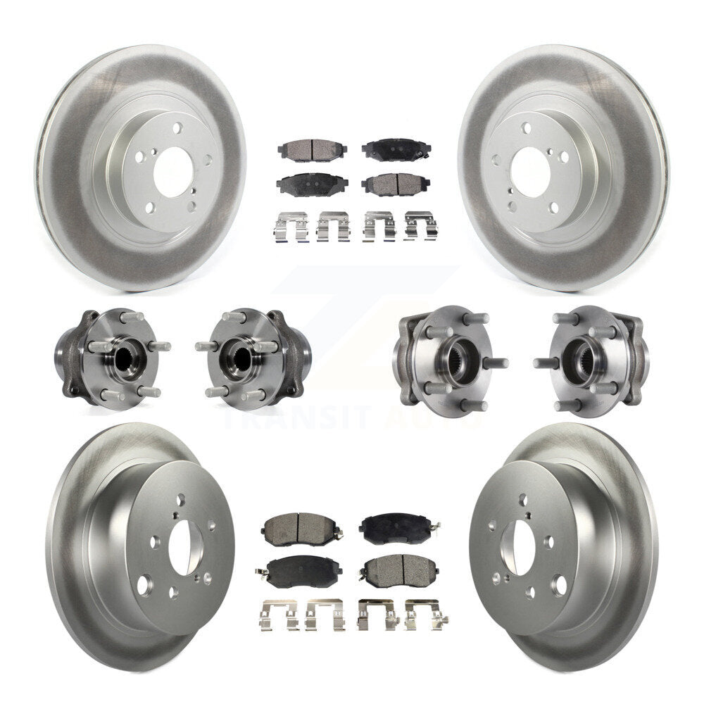 [Avant + Arrière] Kit d'ensemble roulement de roue et moyeu pour Subaru Forester Crosstrek XV avec 292mm Diameter Rotor KBB-114738