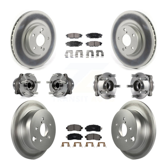 [Avant + Arrière] Kit d'ensemble roulement de roue et moyeu pour 2017-2019 Subaru Impreza avec 276mm Diameter Rotor KBB-114740