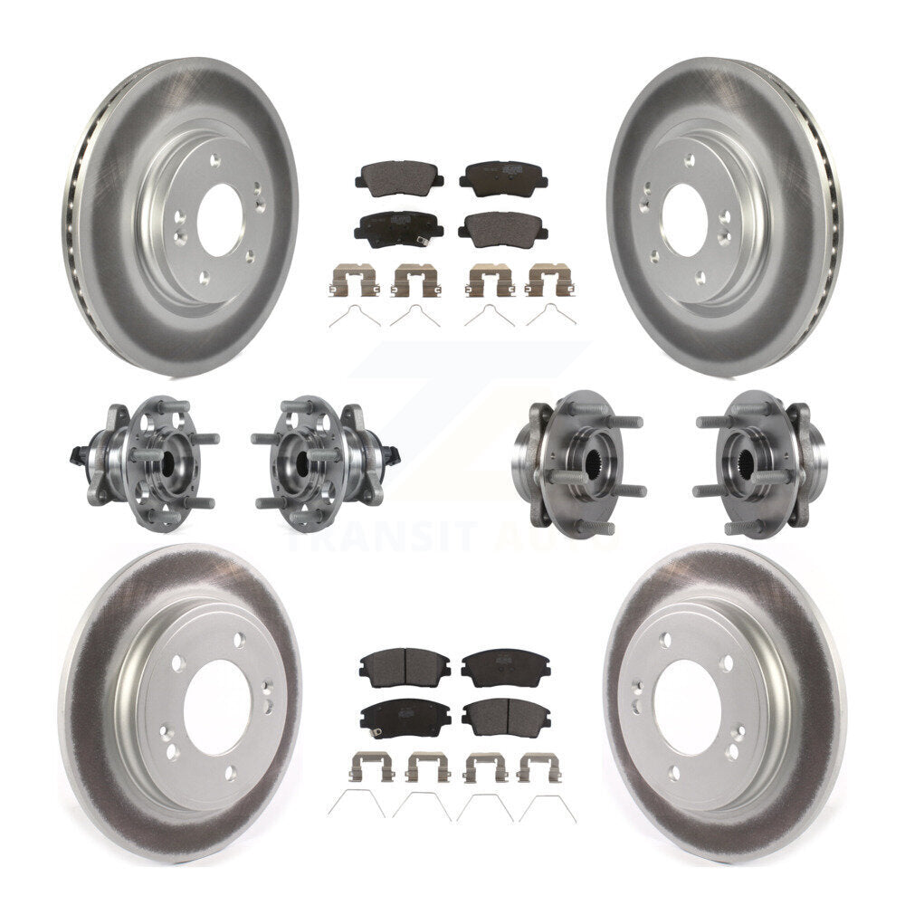 [Avant + Arrière] Kit d'ensemble roulement de roue et moyeu pour Hyundai Elantra 1.6L KBB-114744
