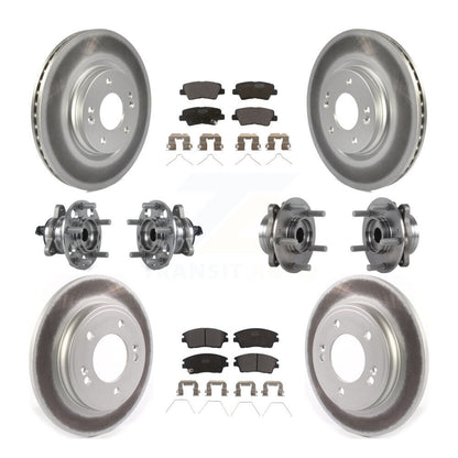 [Avant + Arrière] Kit d'ensemble roulement de roue et moyeu pour Hyundai Elantra 1.6L KBB-114744