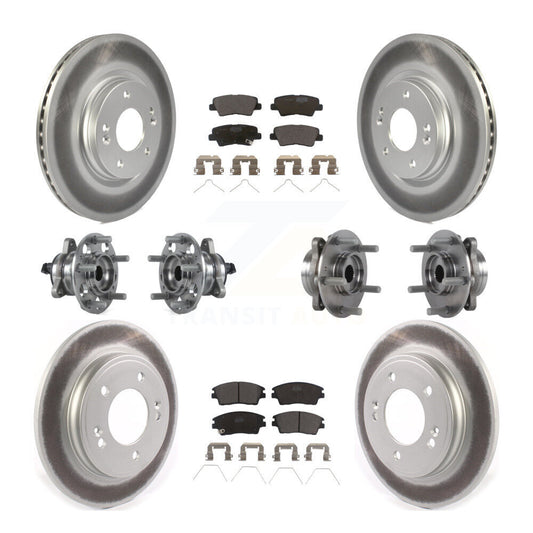 [Avant + Arrière] Kit d'ensemble roulement de roue et moyeu pour Hyundai Elantra 1.6L KBB-114744