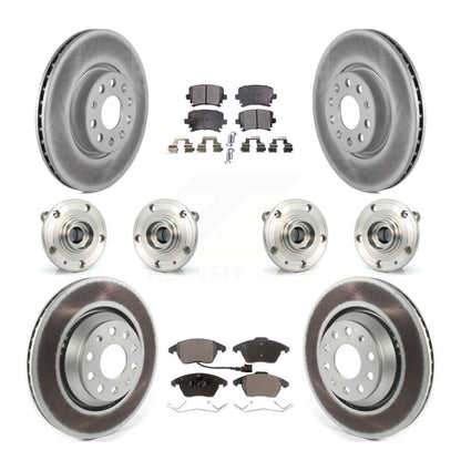 [Avant + Arrière] Kit d'ensemble roulement de roue et moyeu pour 2009-2010 Volkswagen Passat CC AWD avec 312mm Diameter Rotor KBB-114746