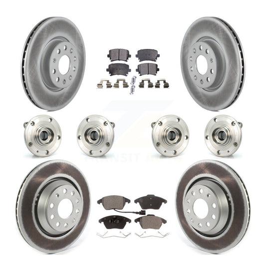 [Avant + Arrière] Kit d'ensemble roulement de roue et moyeu pour 2009-2010 Volkswagen Passat CC AWD avec 312mm Diameter Rotor KBB-114746