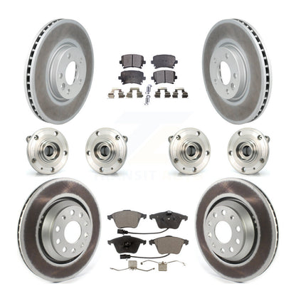 [Avant + Arrière] Kit d'ensemble roulement de roue et moyeu pour Volkswagen CC avec 340mm Diameter Rotor KBB-114747