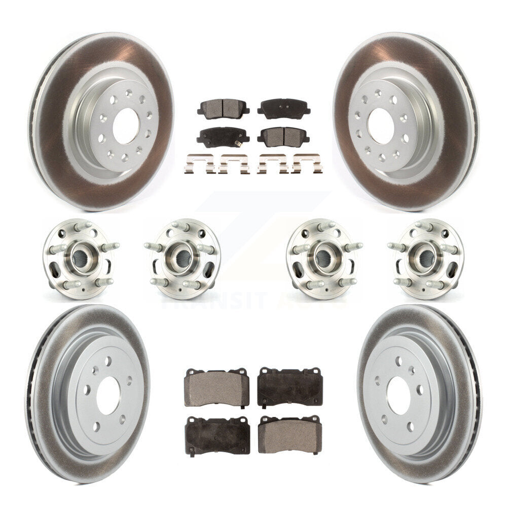 [Avant + Arrière] Kit d'ensemble roulement de roue et moyeu pour Cadillac CTS avec 18" Factory Wheels KBB-114756