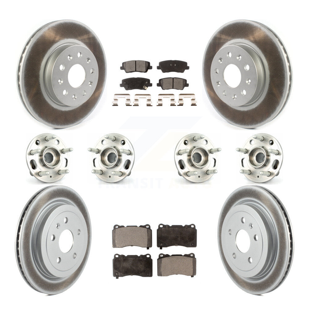 [Avant + Arrière] Kit d'ensemble roulement de roue et moyeu pour Cadillac CTS avec 17" Factory Wheels KBB-114757