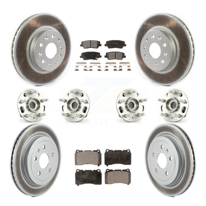 [Avant + Arrière] Kit d'ensemble roulement de roue et moyeu pour Cadillac CTS avec 17" Factory Wheels KBB-114757