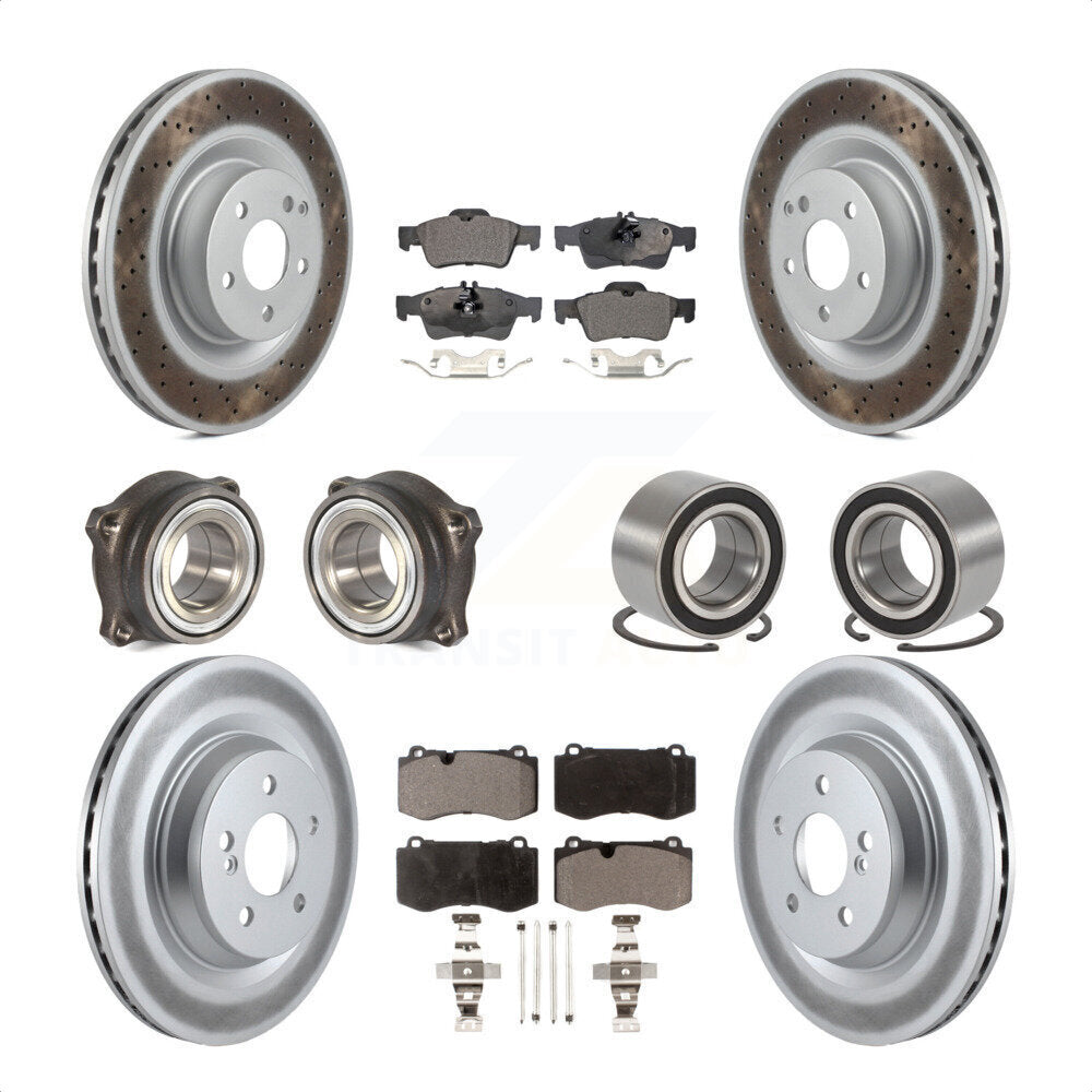 [Avant + Arrière] Kit de Roulement de roue pour 2009 Mercedes-Benz S450 sans Sport Package KBB-114899 par Transit Auto