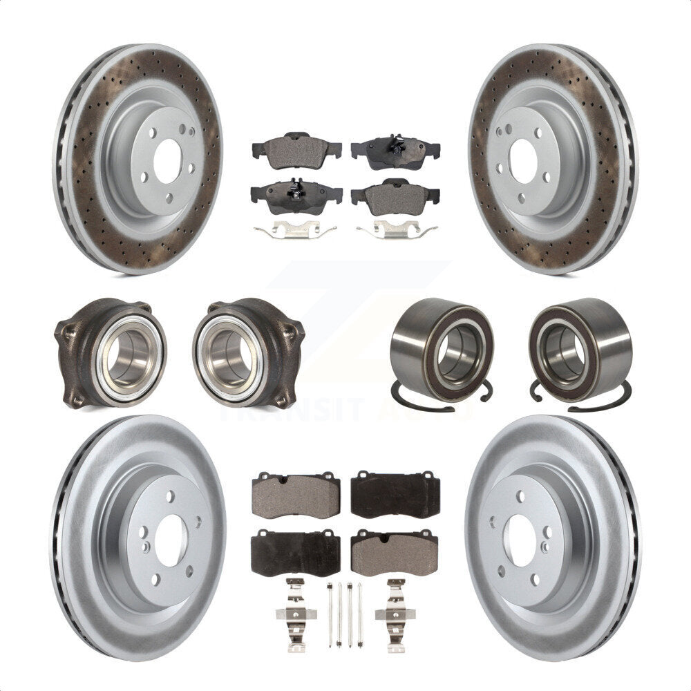 [Avant + Arrière] Kit de Roulement de roue pour Mercedes-Benz S550 CL550 S350 KBB-114900 par Transit Auto
