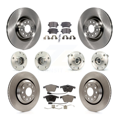 [Avant + Arrière] Kit d'ensemble roulement de roue et moyeu pour Volkswagen Passat CC Golf R KBB-114915