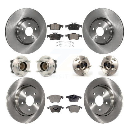 [Avant + Arrière] Kit d'ensemble roulement de roue et moyeu pour Volvo S40 C70 V50 avec 320mm Diameter Rotor KBB-114918