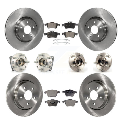 [Avant + Arrière] Kit d'ensemble roulement de roue et moyeu pour 2005-2010 Volvo S40 V50 avec 320mm Diameter Rotor AWD KBB-114919